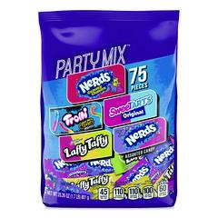 Party Mix Stand-Up Bag, 75 Pieces, Assorted Flavors, 1.7 lb Bag