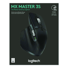 MX Master 3S for Business Wireless Mouse, 33 ft Wireless Range, Right, Black