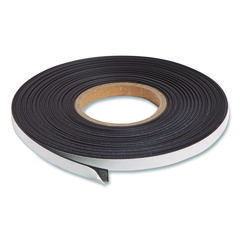 Magnetic Adhesive Tape Roll, 0.5" x 50 ft, Black