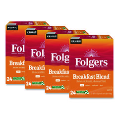 Breakfast Blend Coffee K-Cup, 24/Box, 4 Boxes/Carton