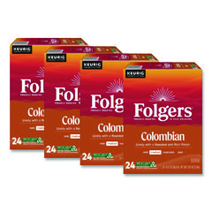 100% Colombian Coffee K-Cups, 24/Box, 4 Boxes/Carton