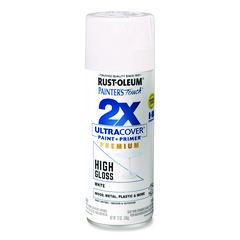 Painter's Touch 2X Ultra Cover Spray Paint, High Gloss White, 12 oz Aerosol Can