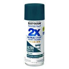 Painter's Touch 2X Ultra Cover Spray Paint, Ultra Matte Teal, 12 oz Aerosol Can