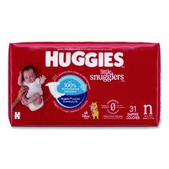 Little Snugglers Baby Diapers, Size 0 to Newborn, 1 lbs to 10 lbs, Disney Design, 31 Diapers/Pack, 4 Packs/Carton