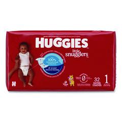 Little Snugglers Baby Diapers, Size 1, 8 lbs to 14 lbs, Disney Design, 32 Diapers/Pack, 4 Packs/Carton