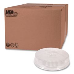 Plastic Dome Lid, 8.25" Diameter x 0.88" h, Clear, 500/Carton