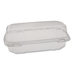 ClearView SmartLock Hinged Lid Container, 23 oz, 8.5 x 4 x 2.5, Clear, Plastic, 250/Carton