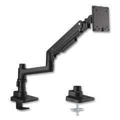 7110017256060, SKILCRAFT Gas-Spring Ergonomic Monitor Arm, For 49" Monitors, 360 deg Rotation/90 deg Tilt, BK,Supports 44 lbs
