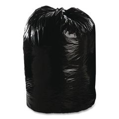 Total Recycled Content Plastic Trash Bags, 65 gal, 1.5 mil, 50" x 51", Black/Brown, 100/Carton