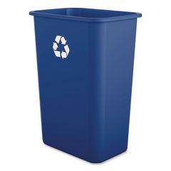 Recycling Container, 10 gal, Polypropylene, Blue