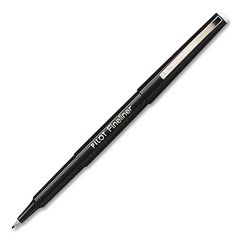 Fineliner Porous Point Pen, Stick, Fine 0.7 mm, Black Ink, Black Barrel