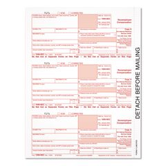 2024 1099-NEC Copy A Laser/Inkjet Tax Forms, 8.5 x 11.5, 3 Forms/Page, 150 Forms/Sheet