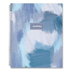 Tanya Blue Academic Year Daily Planner, Abstract Artwork, 11 x 8.5, Multicolor Cover, Supports Four Academic Years: 2025-2028