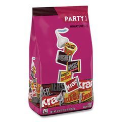 Hershey's and Reese's Miniatures Assorted Chocolate Candy Party Pack, 32.9 oz Bag