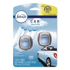 CAR Air Freshener, Linen and Sky, 2 mL, 2/Pack