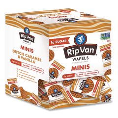 Minis Dutch Caramel and Vanilla Wafels, 0.28 oz Packet, 32/Box