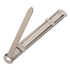 7510002356068, SKILCRAFT Prong Fastener Compressor, 300 Sheet Capacity, Silver, 50/Box