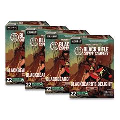 Blackbeard's Delight Coffee K-Cups, 22/Box, 4 Boxes/Carton