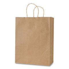 Get Reddi Paper Bags, Pixie Size, 60# Basis Weight, Twisted Rope Handles, 10" x 5" x 13", Brown, 250/Carton