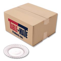 Flairware Flared Dessert Plate, 6" dia, Clear, 180/Carton