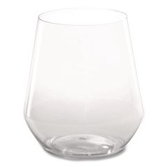 Reserv Stemless Glassware, 12 oz, Clear, 16 Cups/Tray, 4 Trays/Carton