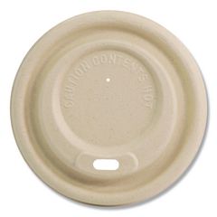 Fiber Lids for Cups, Fits 10 to 20 oz Hot Cups, Natural, 1,000/Carton