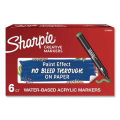 Creative Markers, Bullet Tip, Emerald Green, 6/Pack