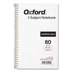 One-Subject Notebook, Narrow Rule, Gray Cover, (80) 8 x 5 Sheets