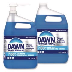 Manual Pot and Pan Dish Detergent with Pump, Original Scent, (1) Pump and (2) 1 gal Bottles/Carton