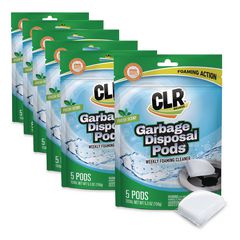 Garbage Disposal Pods, Fresh Scent, 5 Pods/Pack, 6 Packs/Carton