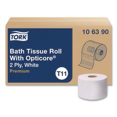 Premium Bath Tissue Roll with OptiCore, Septic Safe, 2-Ply, White, 800 Sheets/Roll, 36 Rolls/Carton