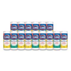Disinfecting Wipes, Cleaning Wipes, 1-Ply, 7 x 8, Fresh Scent/Citrus Blend, 35/Canister, 3/Pack, 5 Packs/Carton