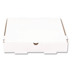 Corrugated Pizza Boxes, 12 x 12 x 1.97, White/Brown, 50/Carton