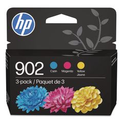 HP 902, (t0a38an) 3-Pack Cyan/magenta/yellow Original Ink Cartridges