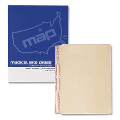 Standard Side-Flap Classification Folder Dividers, Fasteners, Letter Size, Manila, 100/Box