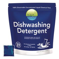 Aqua ChemPacs Dishwashing Detergent, Fresh Citrus Scent, 40 ChemPacs