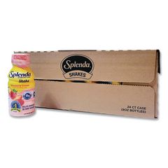 Diabetes Care Sugar-Free Shake, Strawberry Cream, 14 oz Bottle, 24/Carton