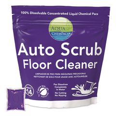 Aqua ChemPacs Auto Scrub Floor Cleaner, Lavender Scent, 20 ChemPacs