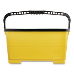 Glass Cleaning Bucket and Lid, 6 gal, Yellow