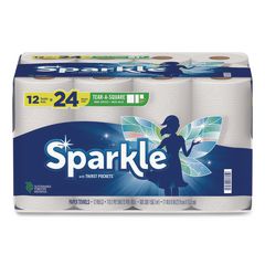 Tear-A-Square Double Roll Paper Towels, 2-ply, 110 Sheets/Roll, 12 Rolls/Pack