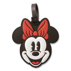 Disney Character Luggage Tag, Minnie Mouse, Rubber, Multicolor