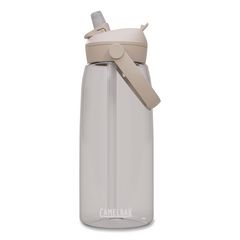 Thrive FlipStraw Plastic Water Bottle, 32 oz, Clear