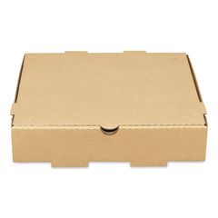 Corrugated Pizza Box, 10 x 10 x 2, Kraft, Cardboard, 50/Carton