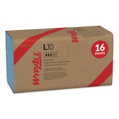L10 Windshield Towels, Banded, 2-Ply, 9.38 x 10.25, Light Blue, 140/Pack, 16 Packs/Carton
