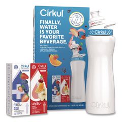 Flavor Water Bottle Kit, 22 oz, White