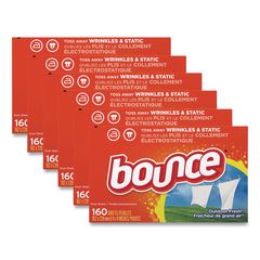 Fabric Softener Sheets, Outdoor Fresh Scent, 160 Sheets/Box, 6 Boxes/Carton