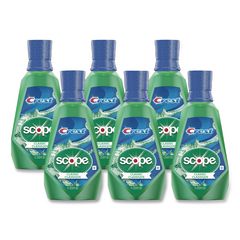Plus Scope Mouth Rinse, Classic Mint Flavor, 1 L Bottle, 6/Carton