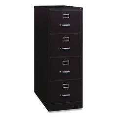 Commercial Vertical Legal File Cabinet, 4 Legal Size File Drawers, 18 x 26.5 x 52, Black