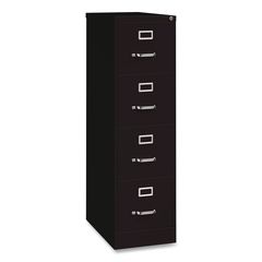Commercial Vertical Letter File Cabinet, 4 Letter-Size File Drawers, 15 x 25 x 52, Black