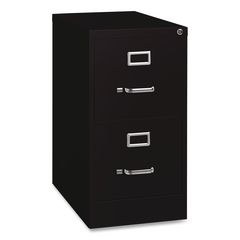 Commercial Vertical Letter File Cabinet, 2 Letter-Size File Drawers, 15 x 22 x 28.37, Black